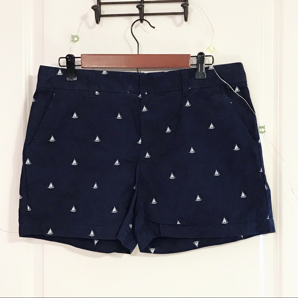 Tommy Hilfiger Navy Cuffed Sailboat Shorts
